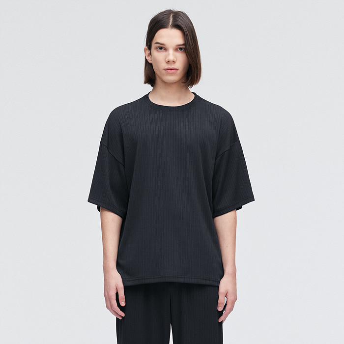 리버드 숏 슬리브 티셔츠 로우블랙 COOSTS240R.BLACK